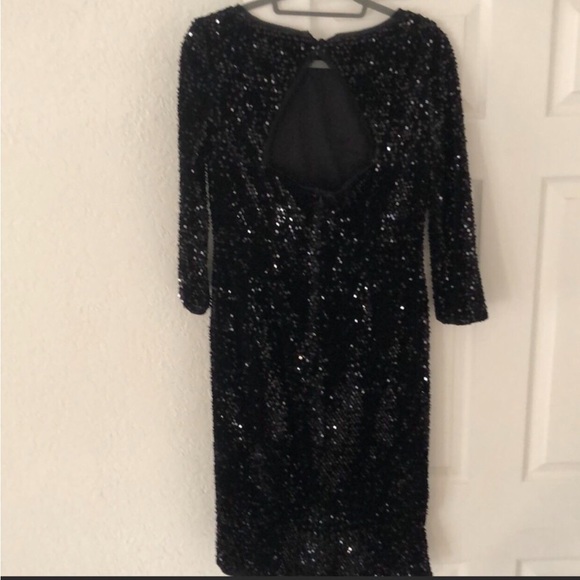Black Velvet sequin dress. - Picture 8 of 12